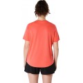 T-SHIRT ASICS SILVER SS TOP FLASH CORAL POUR FEMMES
