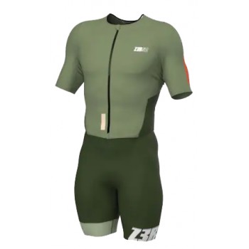 ZEROD TT RACER TRISUIT SS CEDAR GREEN FOR MEN'S