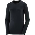 T-SHIRT MANCHES LONGUES SALOMON SENSE DEEP BLACK POUR FEMMES