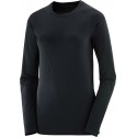 T-SHIRT MANCHES LONGUES SALOMON SENSE DEEP BLACK POUR FEMMES