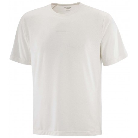 SALOMON SHAKEOUT CORE SS TEE WHISPER WHITE FOR MEN'S