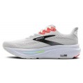 CHAUSSURES BROOKS GHOST 17 WHITE/PINK CLAY/GECKO POUR HOMMES