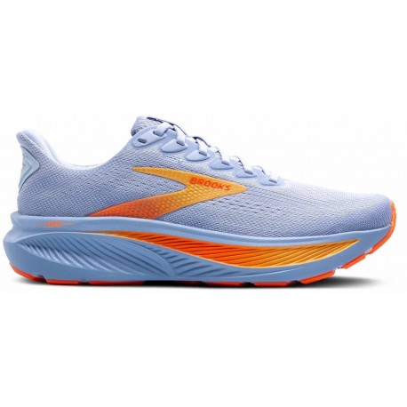 CHAUSSURES BROOKS GHOST 17 BLUE HERON/WHITE/ORANGE POUR FEMMES