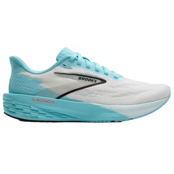 BROOKS LAUNCH 11 WHITE/ATOMIZER/PINK CLAY FOR WOMEN'S