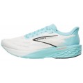 CHAUSSURES BROOKS LAUNCH 11 WHITE/ATOMIZER/PINK CLAY POUR FEMMES