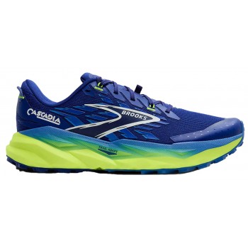 CHAUSSURES BROOKS CASCADIA 19 SURF THE WEB/NIGHTLIFE/WHITE POUR HOMMES