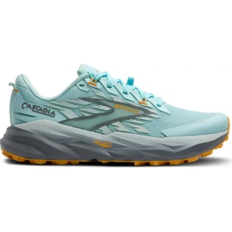 CHAUSSURES BROOKS CASCADIA 19 CLEARWATER/PRIMER GREY/APRICOT POUR FEMMES