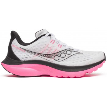CHAUSSURES SAUCONY KINVARA 16 WHITE/BLACK POUR FEMMES