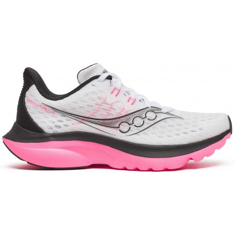 SAUCONY KINVARA 16 WHITE/BLACK FOR WOMEN'S