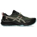 CHAUSSURES ASICS GEL TRABUCO 12 SMOG GREEN/FEATHER GREY POUR HOMMES
