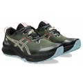 CHAUSSURES ASICS GEL TRABUCO 12 SMOG GREEN/FEATHER GREY POUR HOMMES