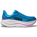 HOKA BONDI 9 SKYWARD BLUE/NEON FUCHSIA FOR WOMEN'S