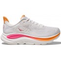 HOKA CLIFTON 10 WHITE/ELECTRIC ROSE FOR WOMEN'S