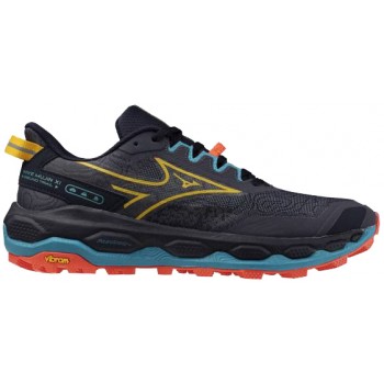 MIZUNO WAVE MUJIN 11 ODYSSEY GRAY/CITRUS/FIERY CORAL FOR MEN'S