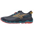 MIZUNO WAVE MUJIN 11 ODYSSEY GRAY/CITRUS/FIERY CORAL FOR MEN'S