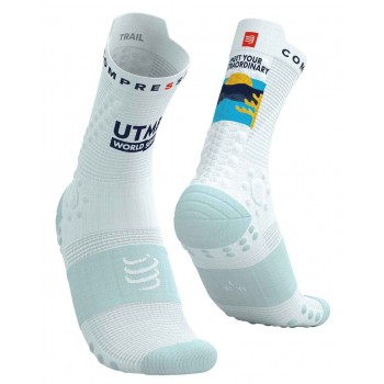 COMPRESSPORT PRO RACING V4 TRAIL SOCKS 360 PRINT UTMB 2025 UNISEX