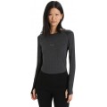 ICEBREAKER ZONEKNIT 200 LS SHIRT CREWE BLACK FOR WOMEN'S