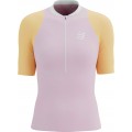 COMPRESSPORT TRAIL TRAIL RUNNING POSTURAL SHIRT ROSEATE/ORANGE FOR WOMEN'S