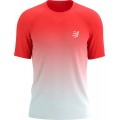 COMPRESSPORT PERFORMACNE SS SHIRT FLUO RED/WHITE FOR MEN'S