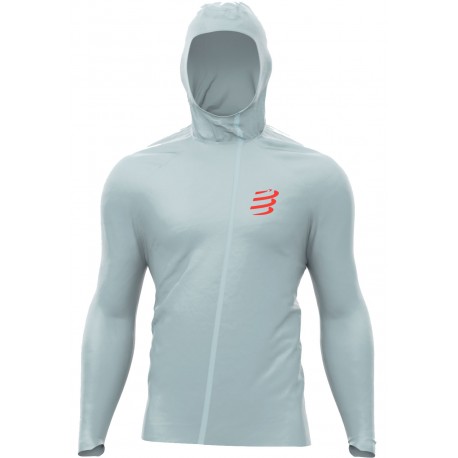 VESTE COMPRESSPORT HURRICANE 10/10 GREY DAWN POUR HOMMES