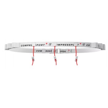 COMPRESSPORT CEINTURE PORTE DOSSARD BLANCHE UNISEXE