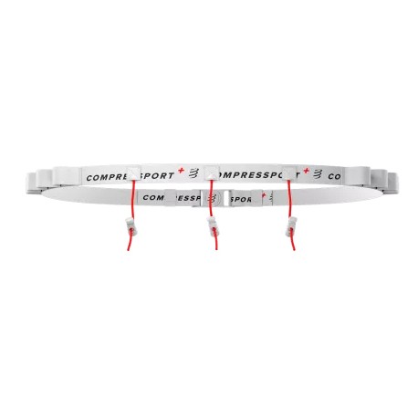 COMPRESSPORT CEINTURE PORTE DOSSARD BLANCHE UNISEXE