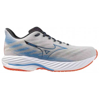 MIZUNO WAVE RIDER 28 NIMBUS CLOUD/BLUE PACE/IGNITION RED FOR MEN'S