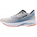 MIZUNO WAVE RIDER 28 NIMBUS CLOUD/BLUE PACE/IGNITION RED FOR MEN'S