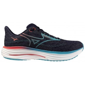 MIZUNO WAVE RIDER 29 ODYSSEY GRAY/CAPRI BREEZE/CALYPSO CORAL FOR MEN'S