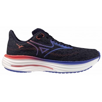 MIZUNO WAVE RIDER 29 ODYSSEY GRAY/IRIS BLOOM/CALYPSO CORAL FOR WOMEN'S
