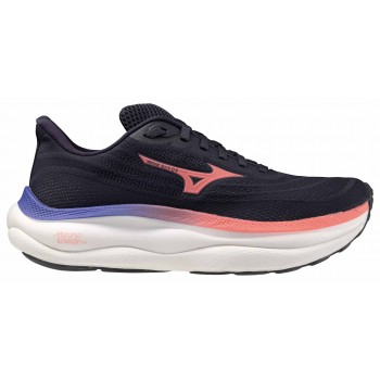 CHAUSSURES MIZUNO WAVE SKY 9 ODYSSEY GRAY/STRIKING CORAL/IRIS BLOOM POUR FEMMES