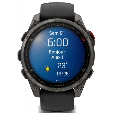 MONTRE GARMIN FENIX 8 PRO 47MM AMOLED SAPPHIRE BLACK/CARBON GREY UNISEXE