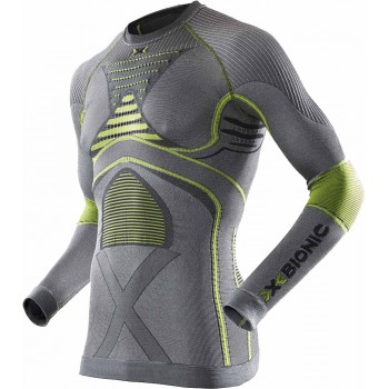 T-SHIRT MANCHES LONGUES X-BIONIC RADIACTOR EVO IRON/YELLOW POUR HOMMES