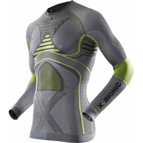 T-SHIRT MANCHES LONGUES X-BIONIC RADIACTOR EVO IRON/YELLOW POUR HOMMES