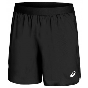 SHORT ASICS ROAD 7 INCH BLACK/GRAPHITE GREY POUR HOMMES