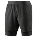 SHORT SKINS DNAMIC SUPERPOSE 2IN1 BLACK POUR HOMMES