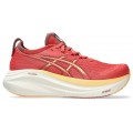 CHAUSSURES ASICS GEL NIMBUS 27 DARK PINK CLAY/ORANGE GLOW POUR FEMMES