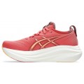 CHAUSSURES ASICS GEL NIMBUS 27 DARK PINK CLAY/ORANGE GLOW POUR FEMMES
