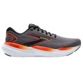 CHAUSSURES BROOKS GLYCERIN 21 GREY/MANDARIN RED/GREEN POUR HOMMES