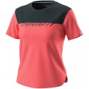 T-SHIRT DYNAFIT 24/7 DRIRELEASE TEE HOT CORAL/MELANGE POUR FEMMES