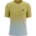 COMPRESSPORT PERFORMANCE SS TEE CEYLON YELLOW/GREY FOR MEN'S