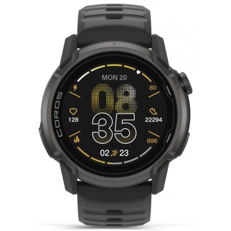COROS APEX 4 BLACK 46MM SILICONE BAND UNISEX
