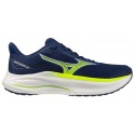 CHAUSSURES MIZUNO WAVE INSPIRE 22 ESTATE BLUE/LIGHTNING YELLOW/LIGHTNING POUR HOMMES
