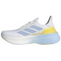 ADIDAS ULTRABOOST 5X FTWWHT/GLOBLU/YELLOW FOR WOMEN'S