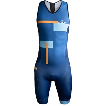 TRI-FONCTION BV SPORT TRIATHLON 3X100 BLEU/ORANGE POUR HOMMES