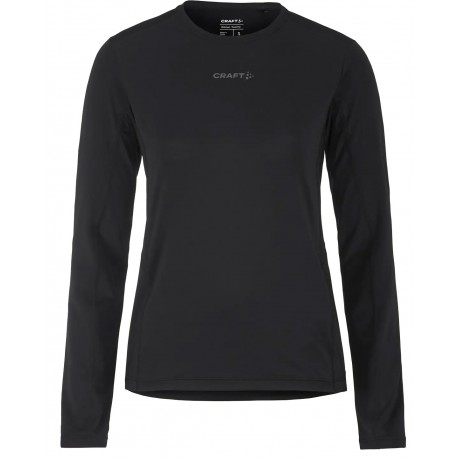 CRAFT ADV ESSENCE LS TEE 2 BLACK FOR WOMEN'S