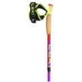 LEKI ULTRATRAIL FX ONE POLES BRIGHT RED/VIOLET/NEON YELLOW