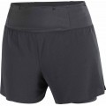 SHORT SALOMON SENSE AERO 2EN1 TRAIL 4 DEEP BLACK POUR FEMMES
