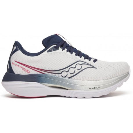 CHAUSSURES SAUCONY ENDORPHIN TRAINER WHITE/NAVY POUR HOMMES