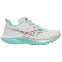 SAUCONY KINVARA 16 WHITE/AQUA FOR WOMEN'S